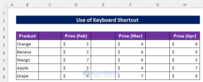 how-to-insert-a-column-between-every-other-column-in-excel-3-methods