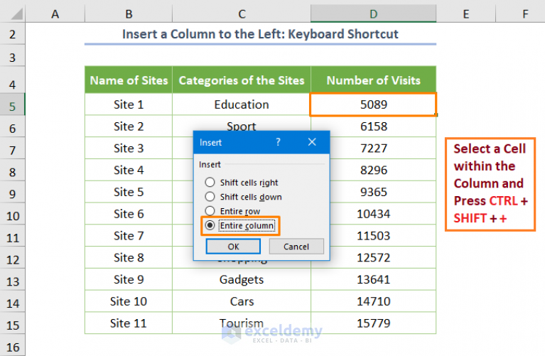 how-to-insert-a-column-to-the-left-in-excel-6-methods-exceldemy