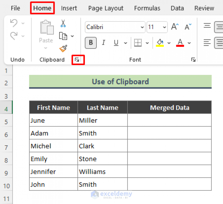 How To Merge Multiple Cells Without Losing Data In Excel 6 Methods 7239