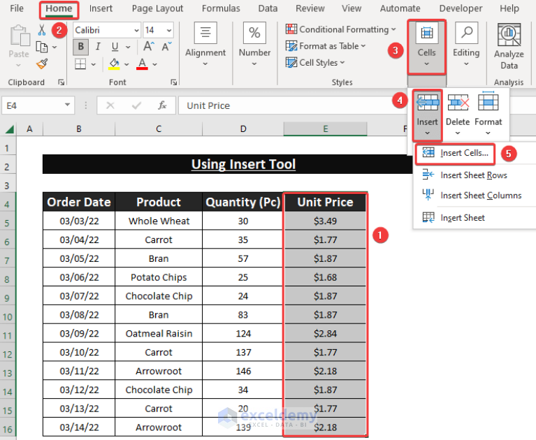 how-to-move-data-from-one-cell-to-another-in-excel-5-ways