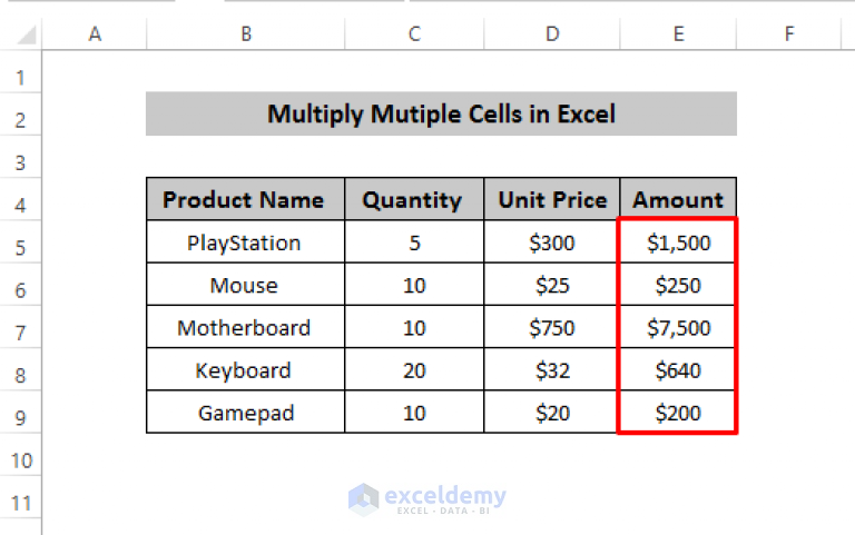 how-to-multiply-multiple-cells-in-excel-4-methods-exceldemy