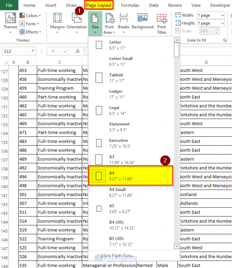 how-to-print-excel-sheet-in-a4-size-4-ways-exceldemy