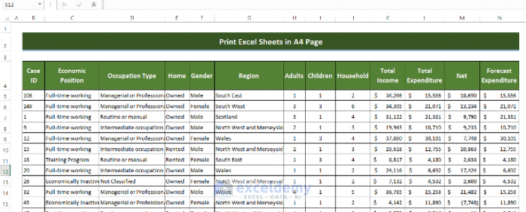 how-to-print-excel-sheet-in-a4-size-4-ways-exceldemy