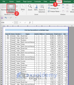 How To Print Excel Spreadsheet On Multiple Pages (3 Ways) - ExcelDemy