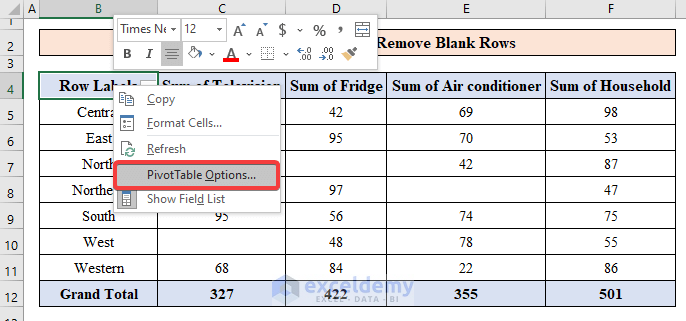 Why Does Pivot Table Show Blank Brokeasshome