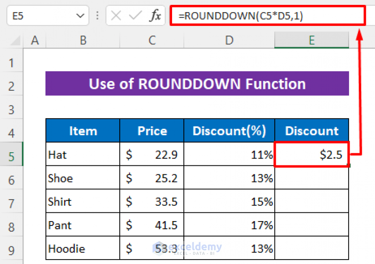 how-to-round-a-multiplication-formula-in-excel-5-easy-methods