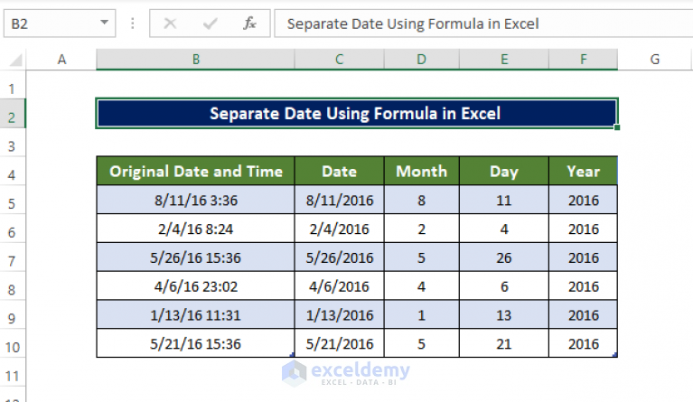 how-to-separate-date-in-excel-using-formula-5-suitable-ways