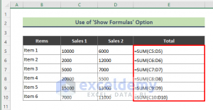 How To Show All Formulas In Excel Easy Quick Methods Exceldemy