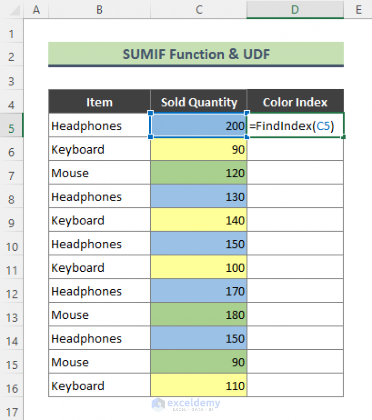 how-to-sum-columns-by-color-in-excel-6-easy-methods-exceldemy