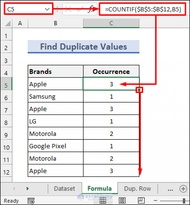 how-to-find-duplicate-values-in-excel-using-formula-9-methods