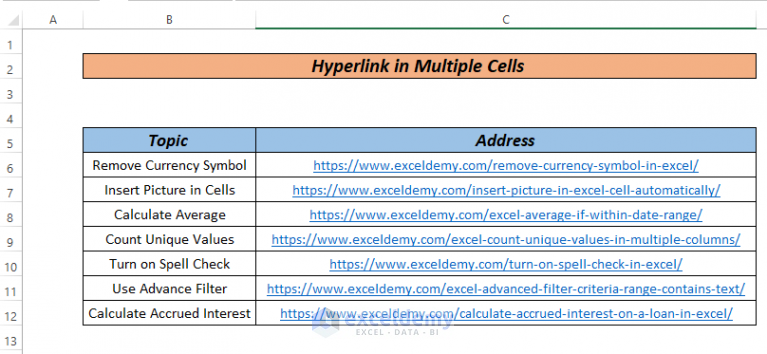 how-to-hyperlink-multiple-cells-in-excel-3-ways-exceldemy