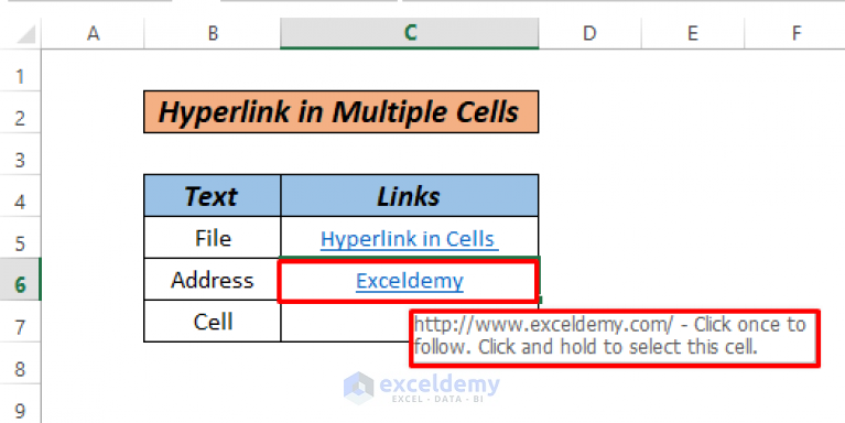 how-to-hyperlink-multiple-cells-in-excel-3-ways-exceldemy