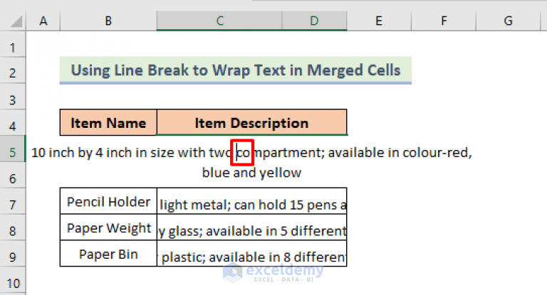 Can You Wrap Text In Merged Cells In Excel