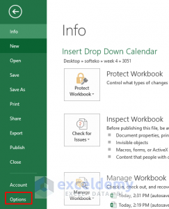 How to Insert Drop Down Calendar in Excel (With Quick Steps)