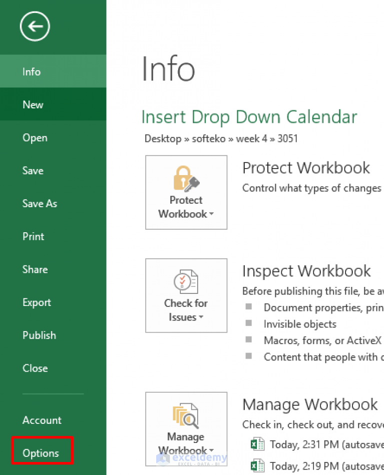 How To Insert Drop Down Calendar In Excel With Quick Steps 