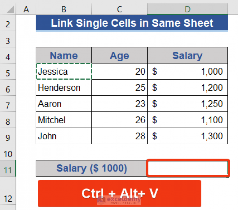 how-to-link-multiple-cells-in-excel-4-methods-exceldemy