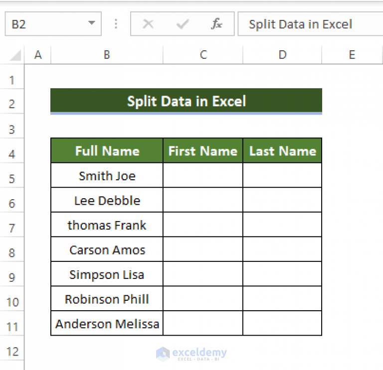 how-to-split-data-in-excel-5-ways-exceldemy