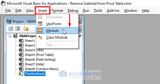 How To Remove Subtotals In Pivot Table Vba Excel Brokeasshome