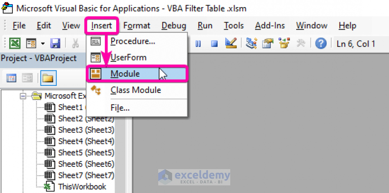 excel-vba-filter-table-based-on-cell-value-6-easy-methods