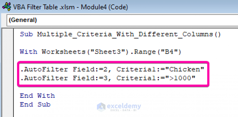 excel-vba-filter-table-based-on-cell-value-6-easy-methods