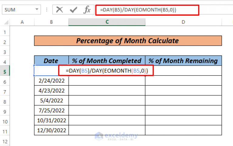 how-to-calculate-percentage-of-month-in-excel-4-ways-exceldemy