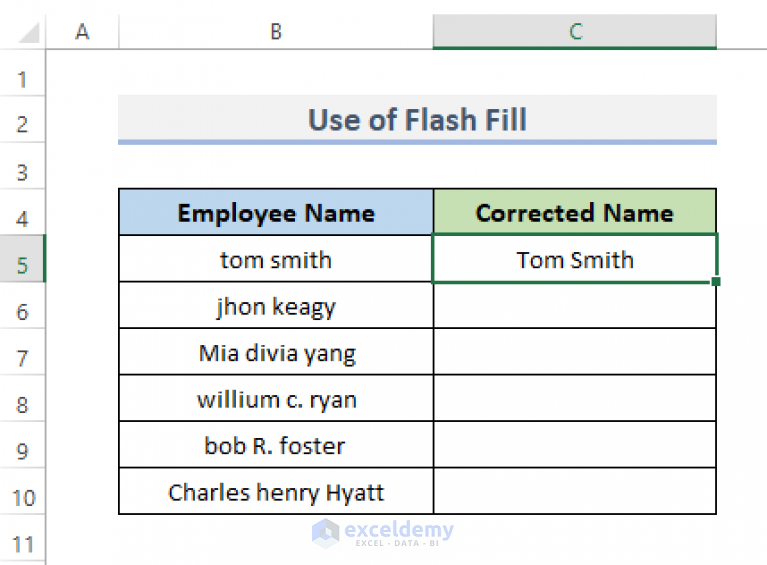 How To Capitalize First Letter Of Each Word In Excel (4 Ways) - ExcelDemy