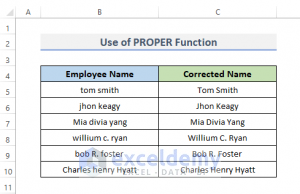 How To Capitalize First Letter Of Each Word In Excel (4 Ways) - ExcelDemy