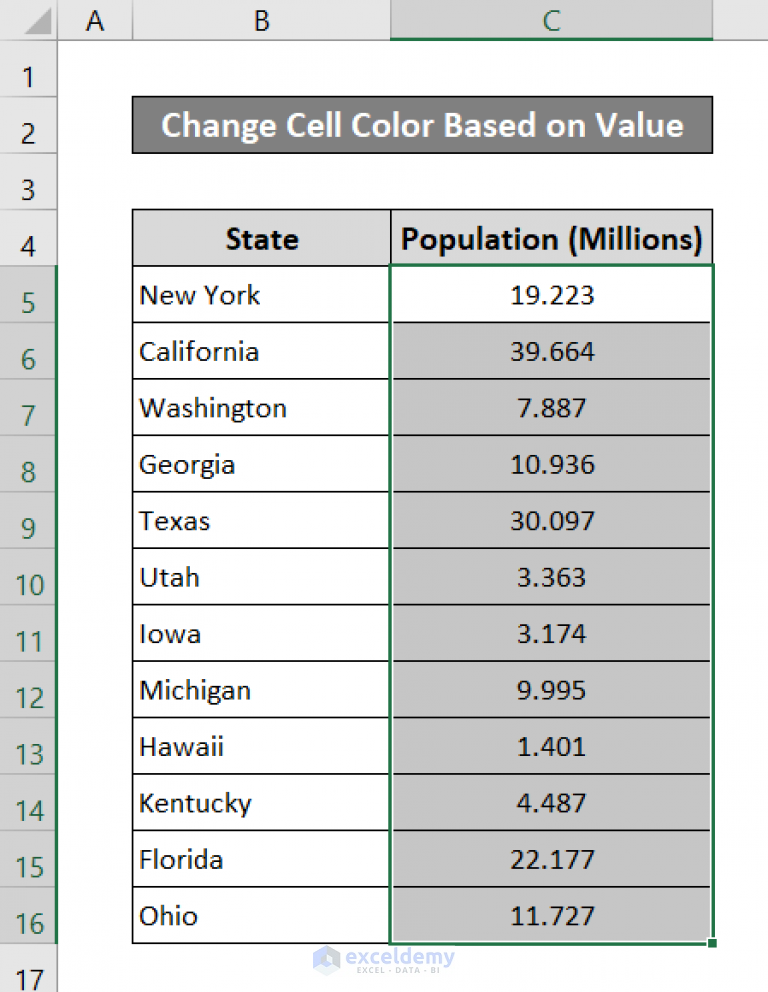 how-to-change-cell-color-based-on-a-value-in-excel-5-ways