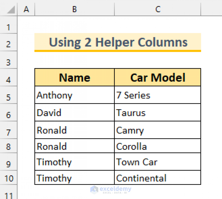 how-to-combine-duplicate-rows-in-excel-without-losing-data-6-methods