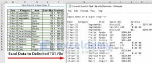 Convert Excel To Text File With Delimiter (2 Easy Approaches)