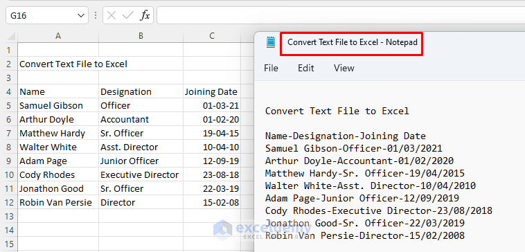 How To Convert Text File To Excel Automatically 3 Suitable Ways 