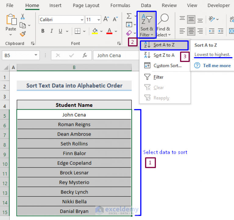 Difference Between Sort And Filter In Excel Exceldemy 0702