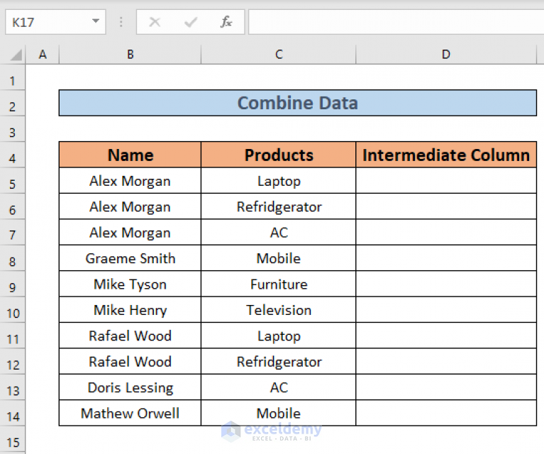 how-to-combine-cells-with-same-value-in-excel-3-easy-ways