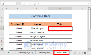 How To Combine Data From Multiple Sheets In Excel (4 Ways) - ExcelDemy