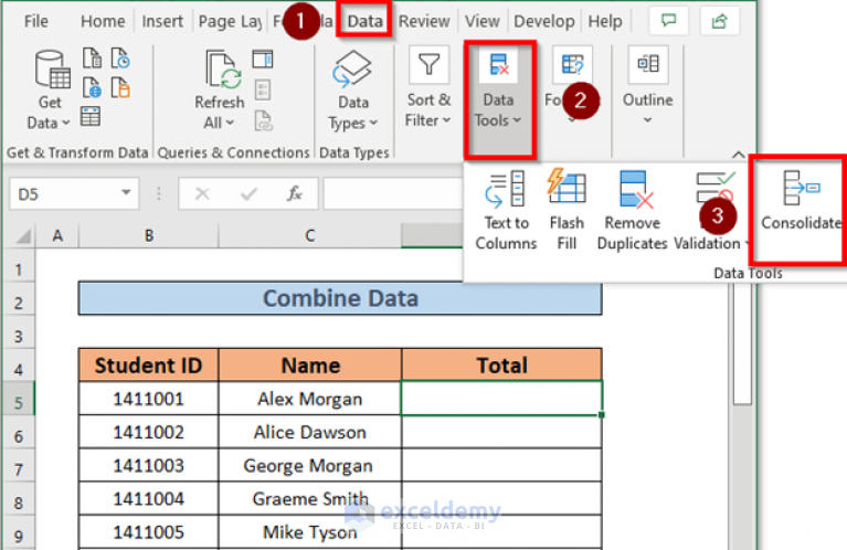  How To Combine Data From Multiple Sheets In Excel 4 Ways ExcelDemy