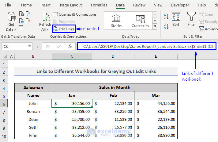 7 Solutions For Greyed Out Edit Links Or Change Source Option In Excel