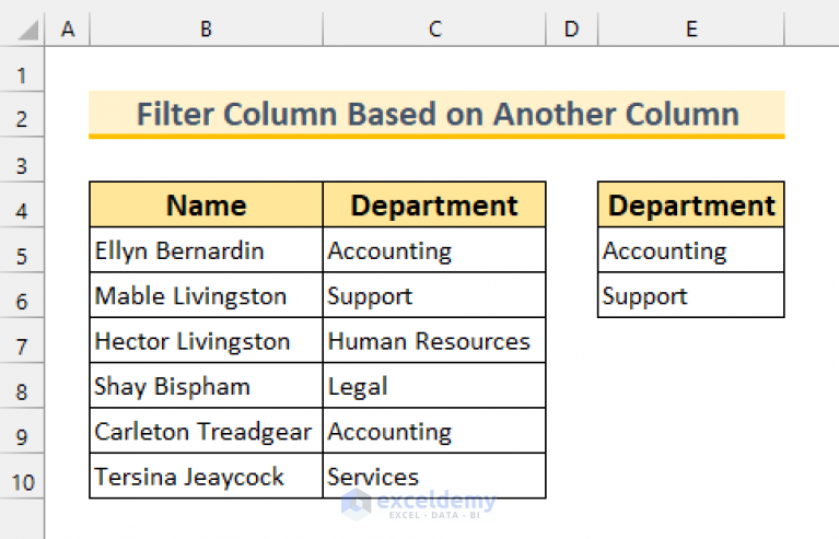 how-to-filter-column-based-on-another-column-in-excel-5-methods