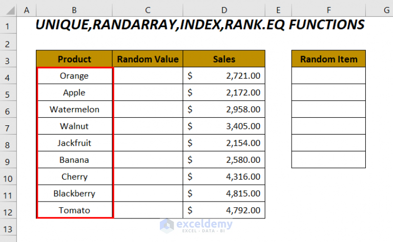 random-selection-from-list-with-no-duplicates-in-excel-5-cases