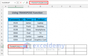 How To Transpose Column To Multiple Rows In Excel (6 Methods)