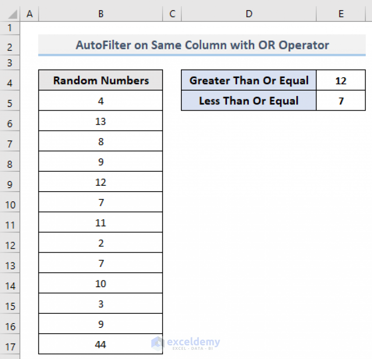 vba-to-autofilter-with-multiple-criteria-on-same-field-in-excel-4-methods