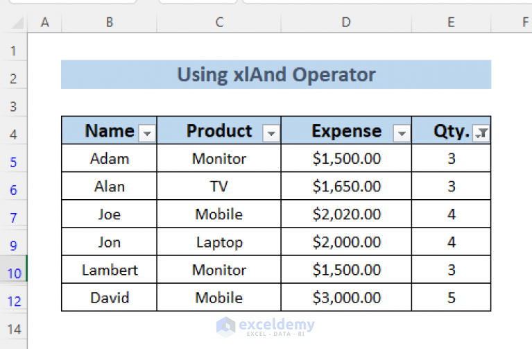 filter-different-column-by-multiple-criteria-in-excel-vba