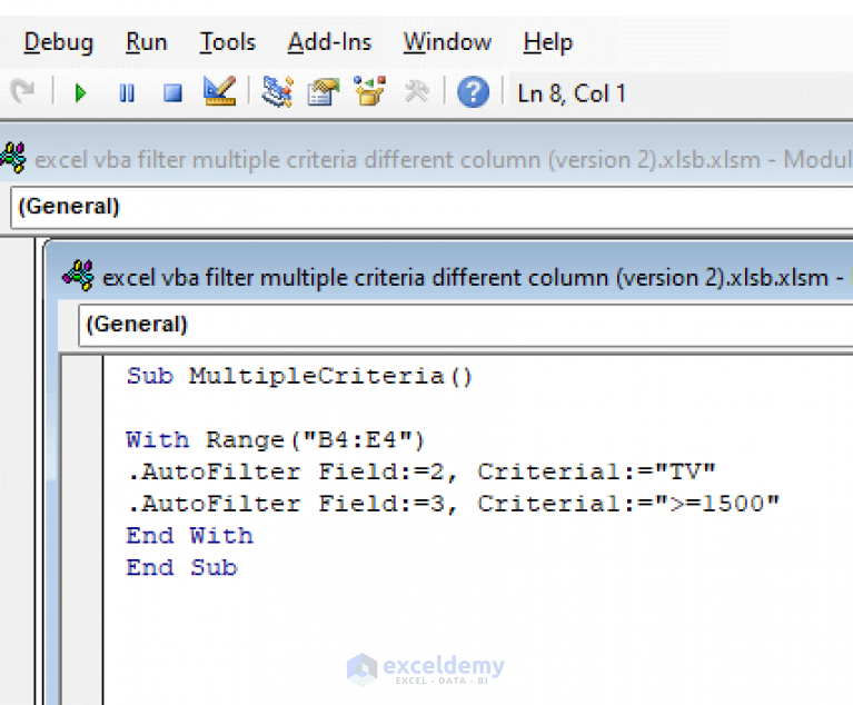 filter-different-column-by-multiple-criteria-in-excel-vba