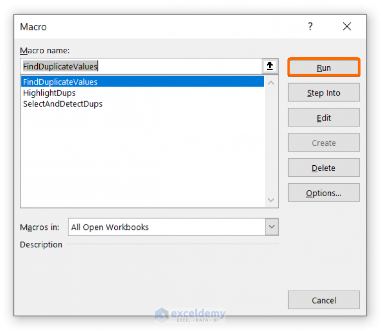 how-to-find-duplicates-in-a-column-using-excel-vba-5-ways