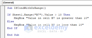 VBA IF Statement with Multiple Conditions in Excel (8 Methods)