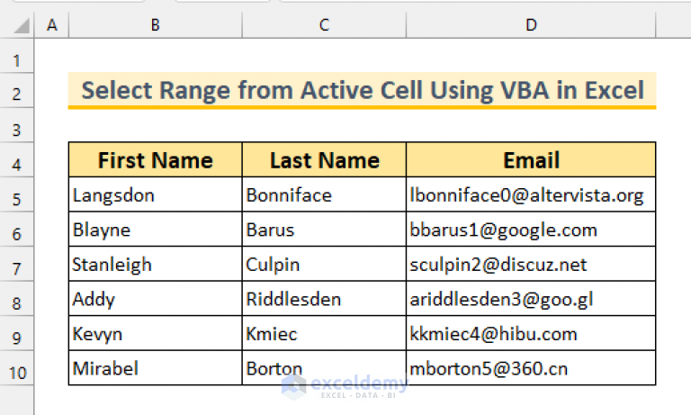 Excel Vba Select Range Based On Cell Value