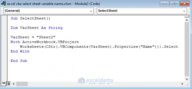 how-to-select-sheet-by-variable-name-with-vba-in-excel-2-ways