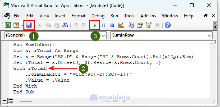 how-to-sum-range-of-cells-in-row-using-excel-vba-6-easy-methods