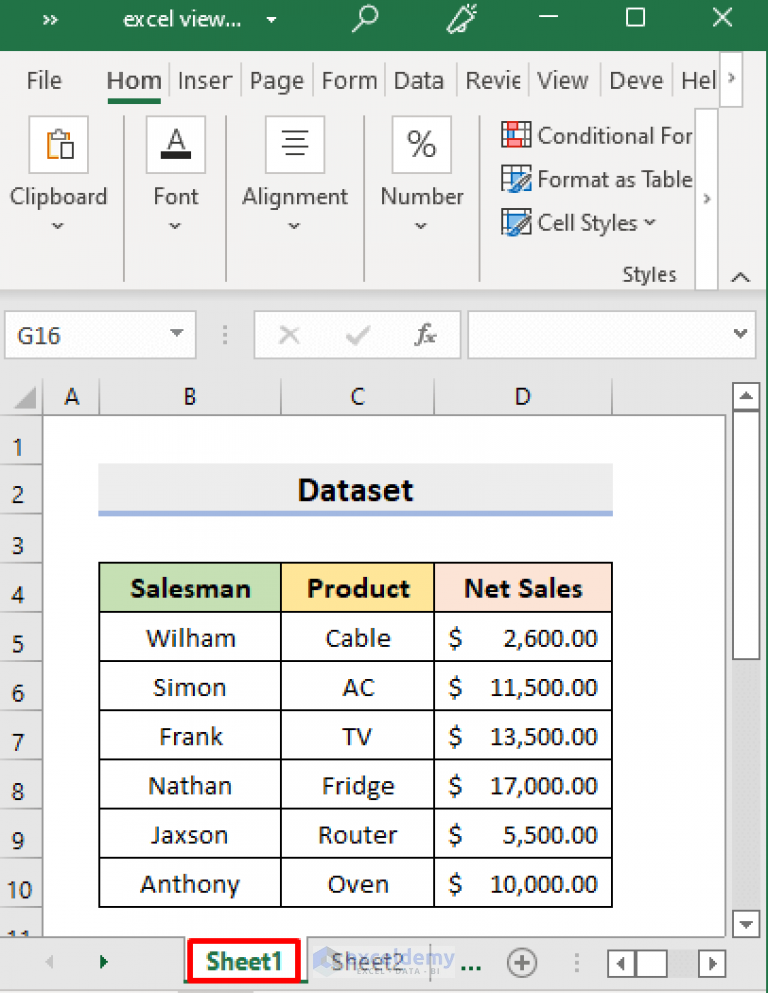 How to Enable Side-by-Side View with Vertical Alignments in Excel