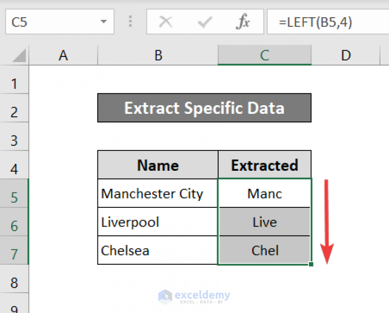 How To Extract Specific Data From Cell In Excel