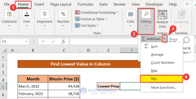 how-to-find-lowest-value-in-an-excel-column-6-ways-exceldemy